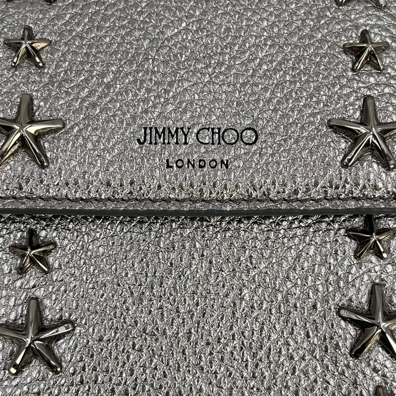 JIMMY CHOO Pegasi Phone Case Shoulder Bag - Silver 