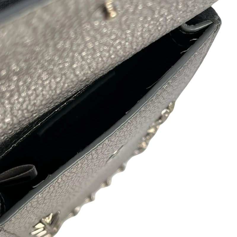 JIMMY CHOO Pegasi Phone Case Shoulder Bag - Silver 