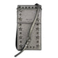 JIMMY CHOO Pegasi Phone Case Shoulder Bag - Silver 