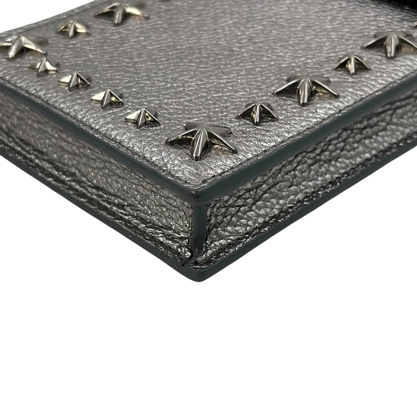 JIMMY CHOO Pegasi Phone Case Shoulder Bag - Silver 