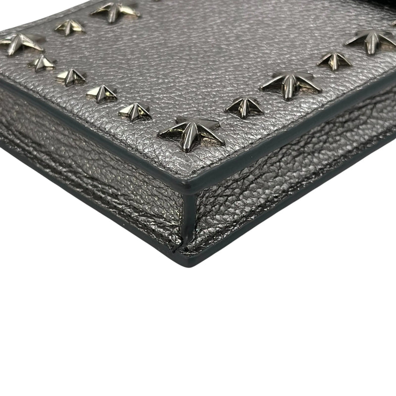 JIMMY CHOO Pegasi Phone Case Shoulder Bag - Silver 