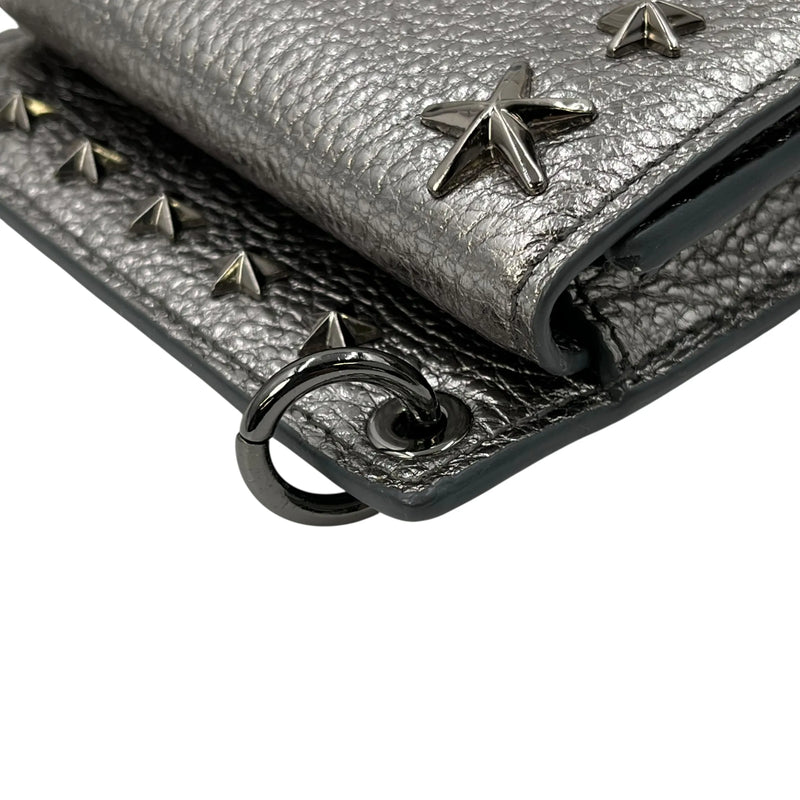 JIMMY CHOO Pegasi Phone Case Shoulder Bag - Silver 
