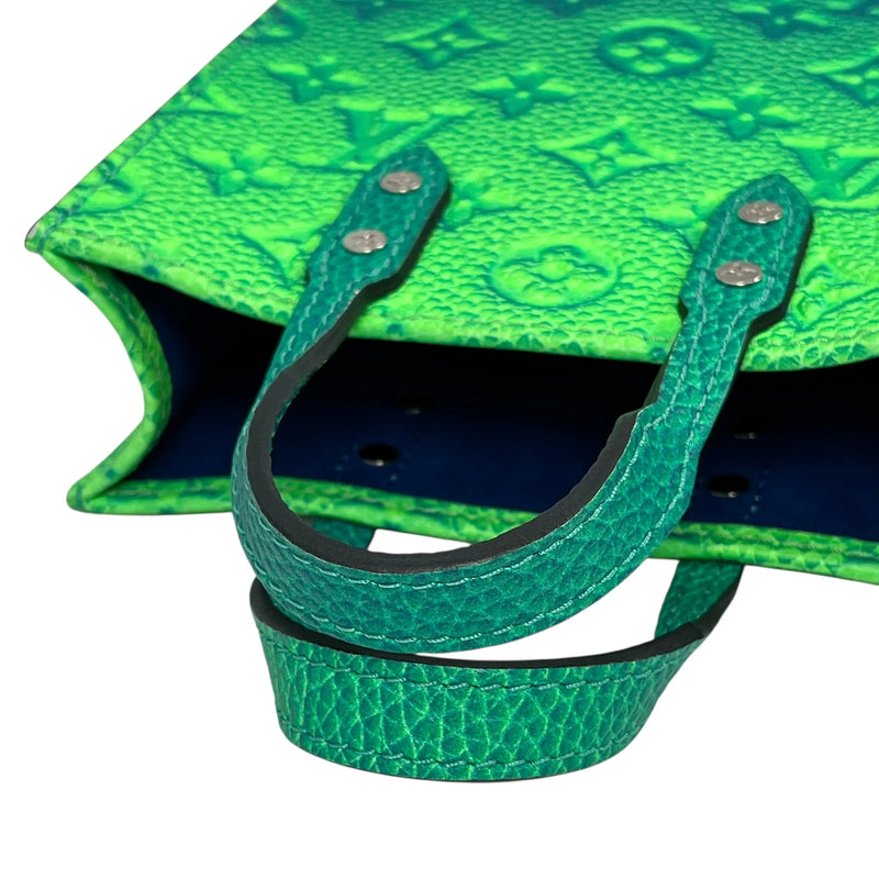 Louis Vuitton サックプラXS トリヨンレザー ハンドバッグ - グリーン × ブルー