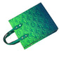 Louis Vuitton サックプラXS トリヨンレザー ハンドバッグ - グリーン × ブルー