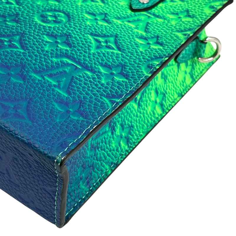 Louis Vuitton サックプラXS トリヨンレザー ハンドバッグ - グリーン × ブルー