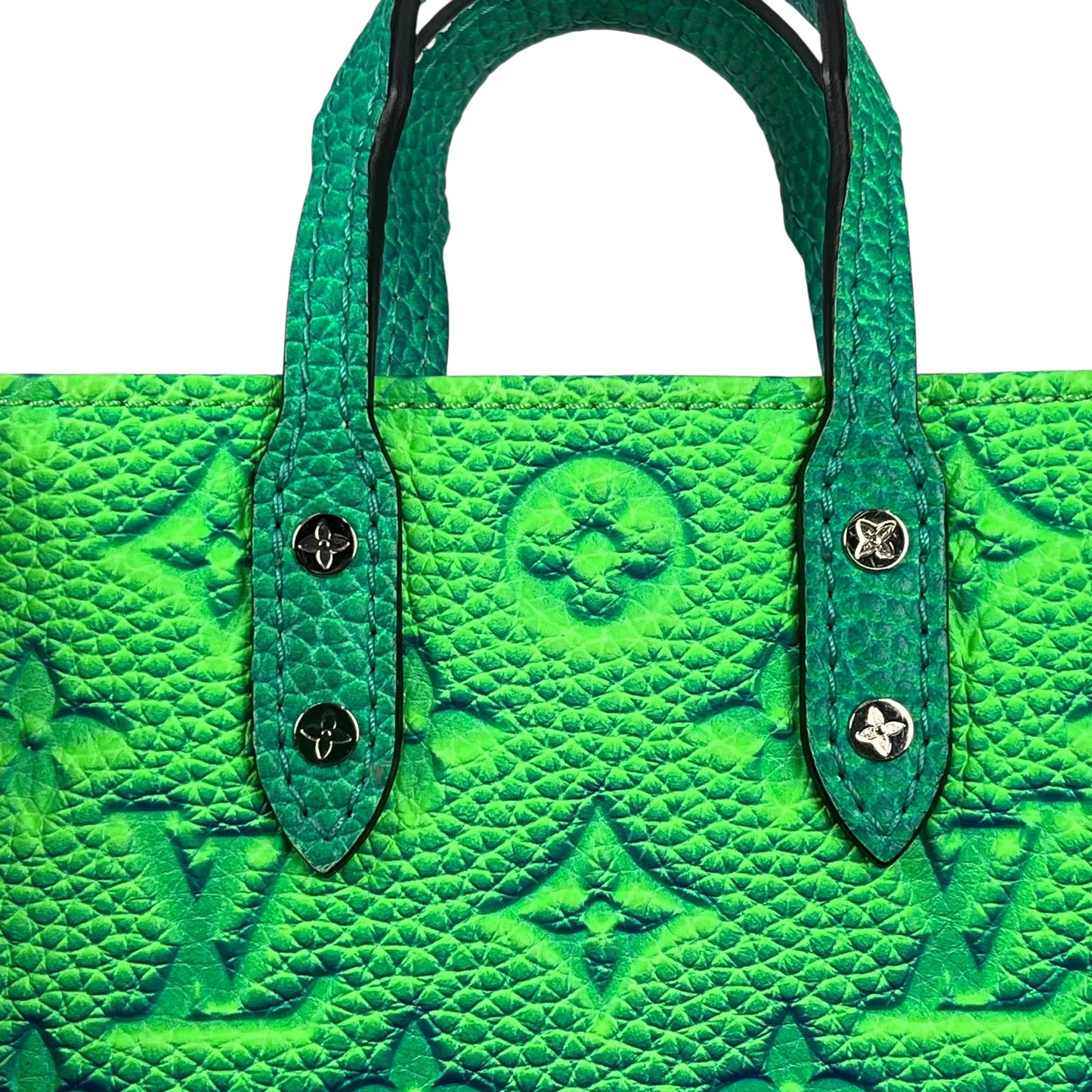 Louis Vuitton サックプラXS トリヨンレザー ハンドバッグ - グリーン × ブルー