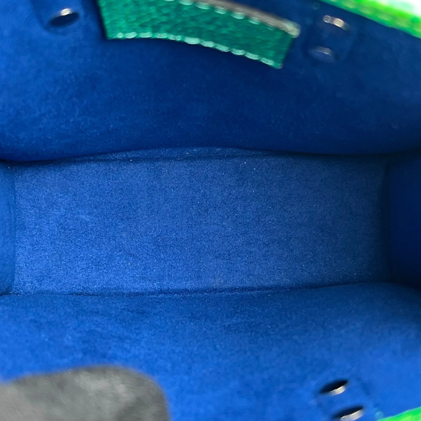 Louis Vuitton サックプラXS トリヨンレザー ハンドバッグ - グリーン × ブルー