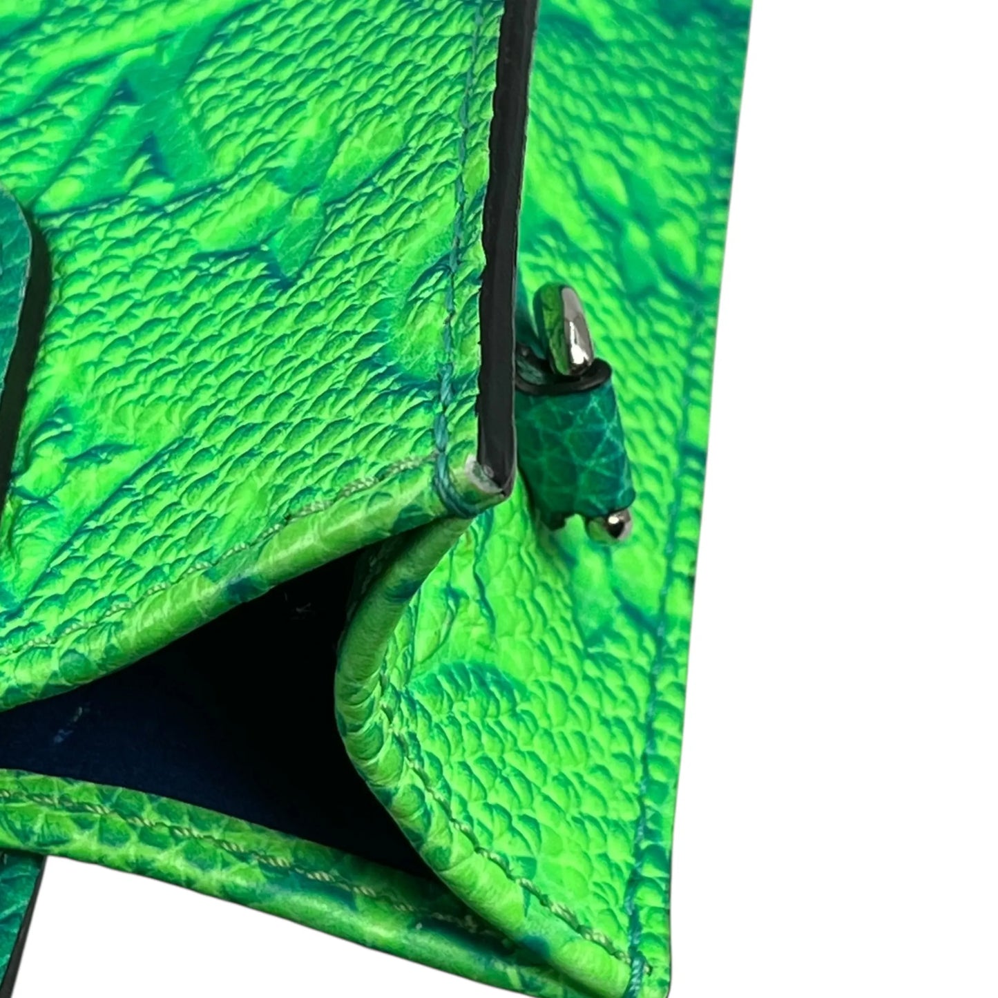 Louis Vuitton サックプラXS トリヨンレザー ハンドバッグ - グリーン × ブルー