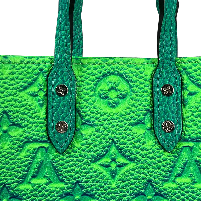 Louis Vuitton サックプラXS トリヨンレザー ハンドバッグ - グリーン × ブルー