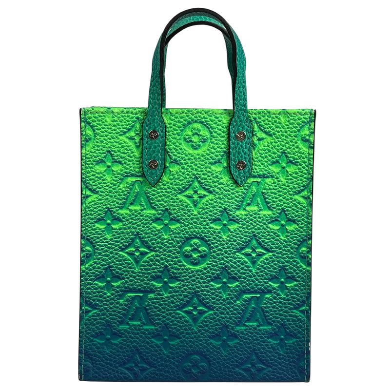 Louis Vuitton サックプラXS トリヨンレザー ハンドバッグ - グリーン × ブルー