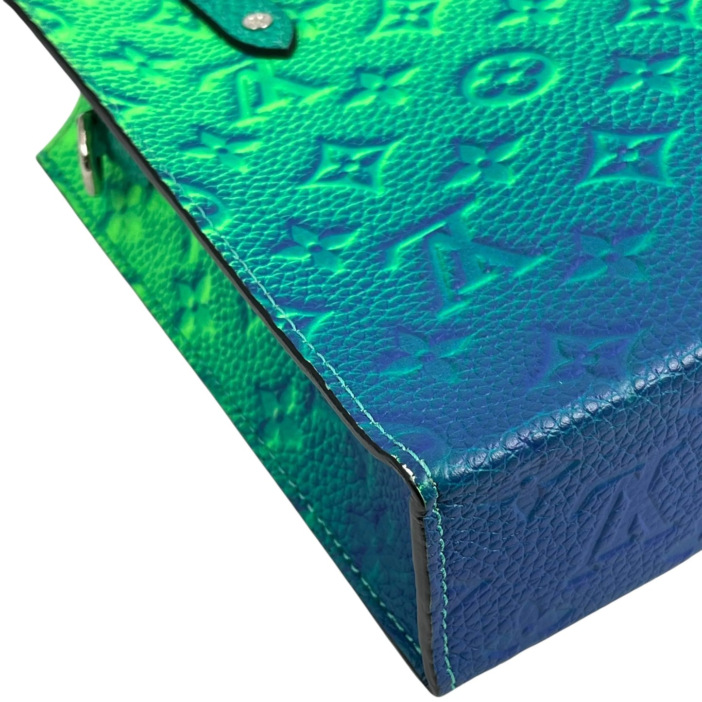 Louis Vuitton サックプラXS トリヨンレザー ハンドバッグ - グリーン × ブルー