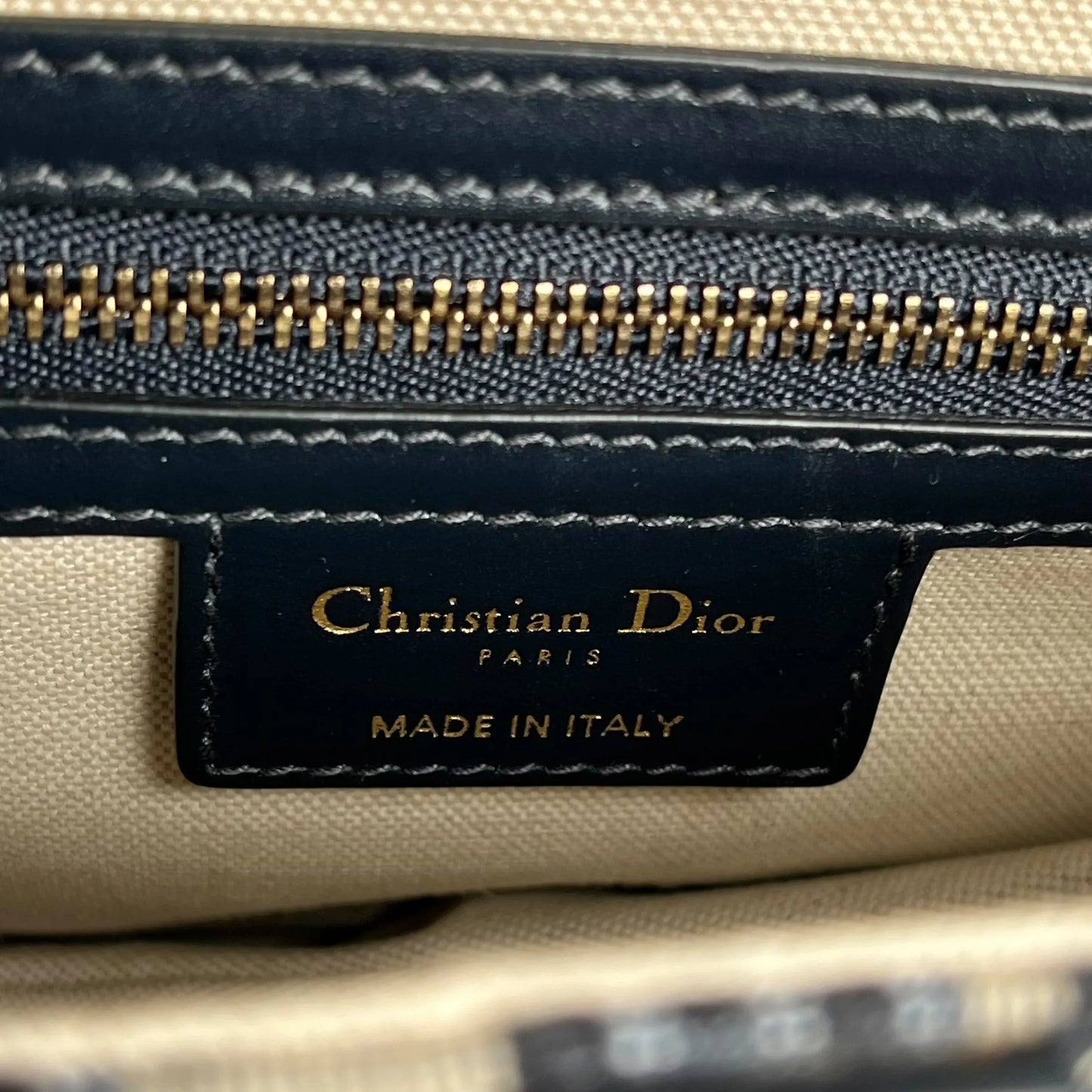 Dior Oblique Saddle Shoulder Bag - Navy 