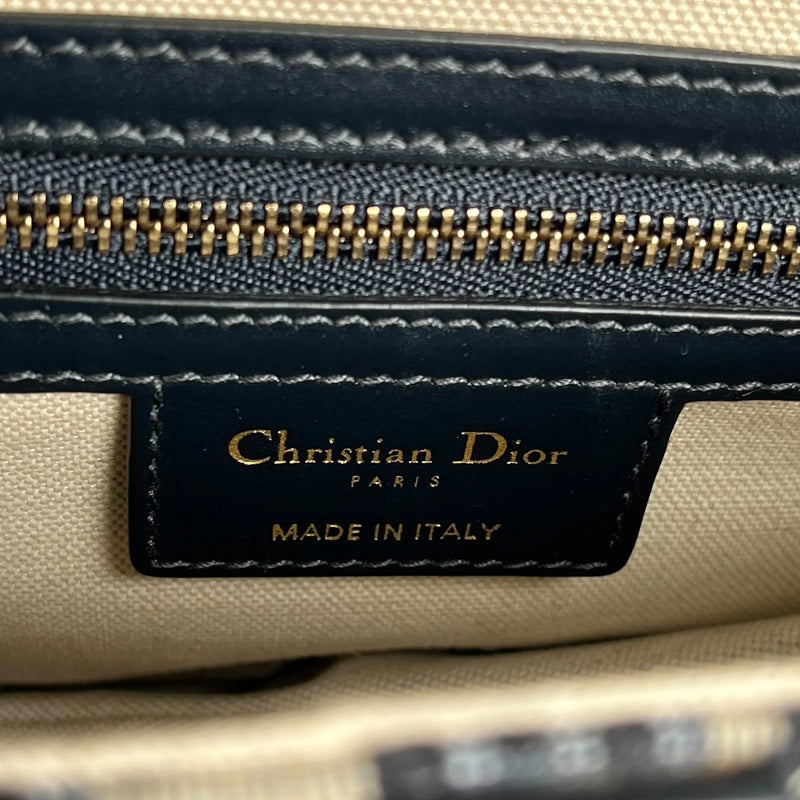Dior Oblique Saddle Shoulder Bag - Navy 