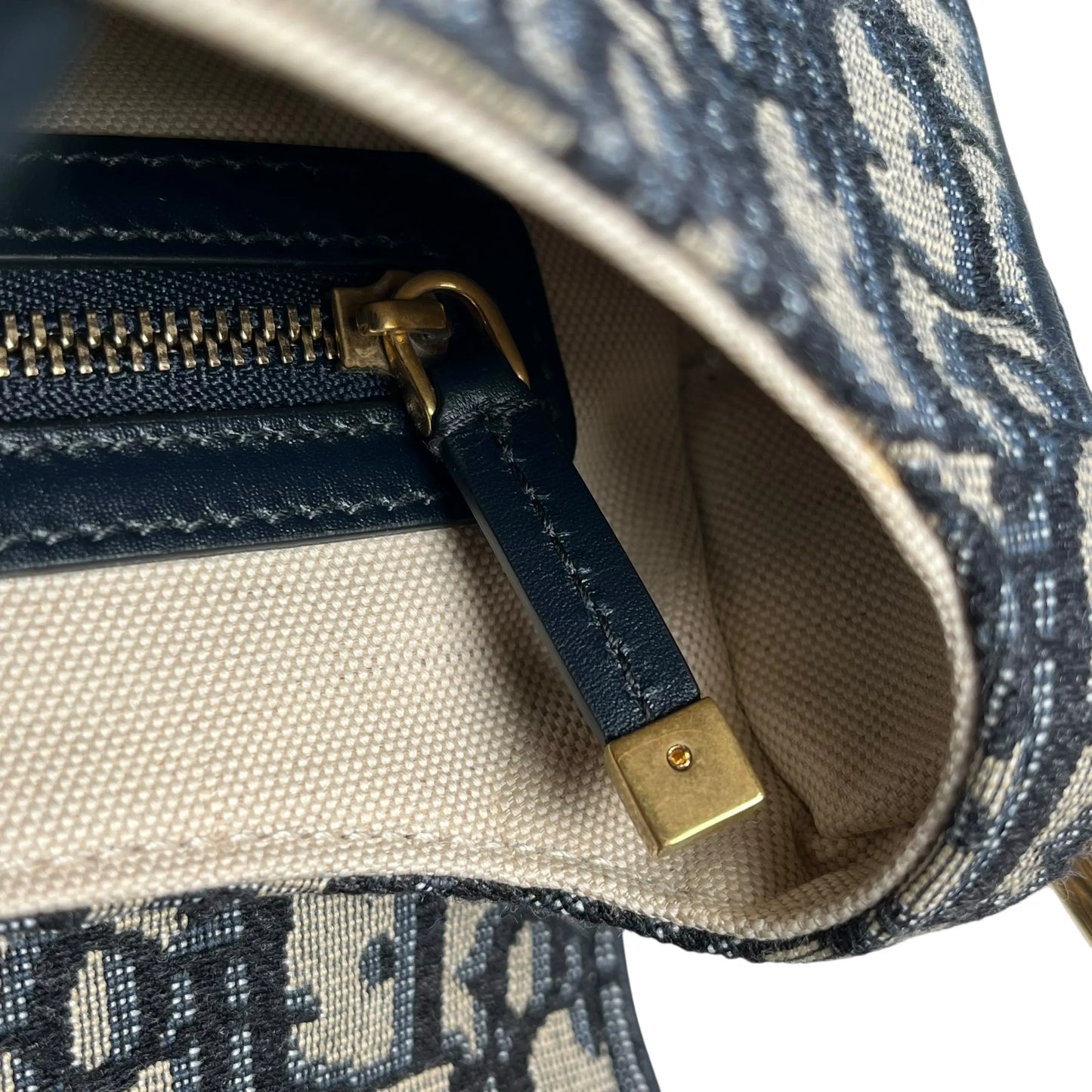 Dior Oblique Saddle Shoulder Bag - Navy 