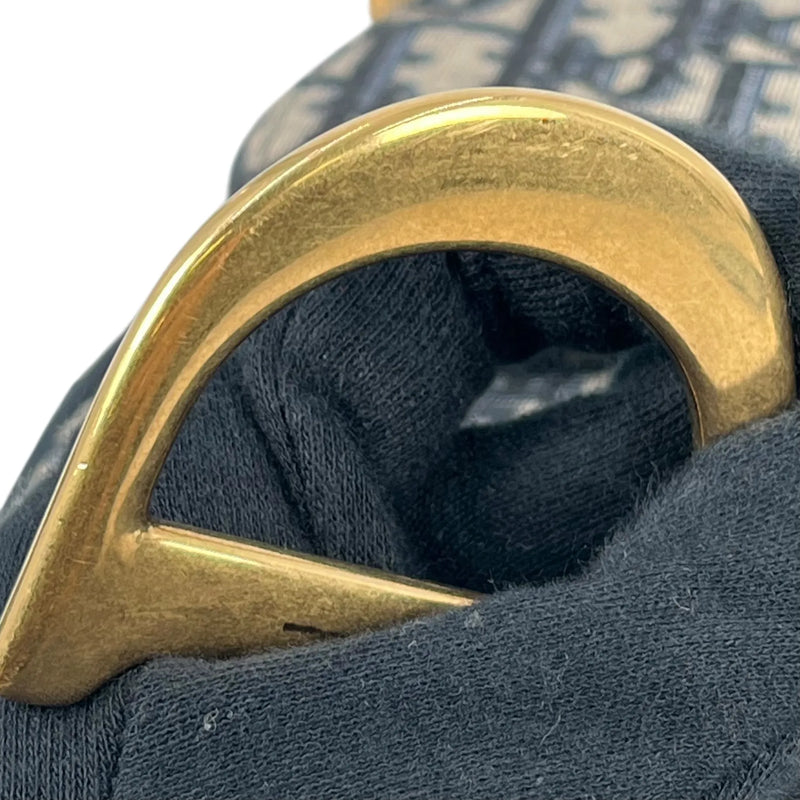 Dior Oblique Saddle Shoulder Bag - Navy 