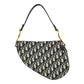 Dior Oblique Saddle Shoulder Bag - Navy 