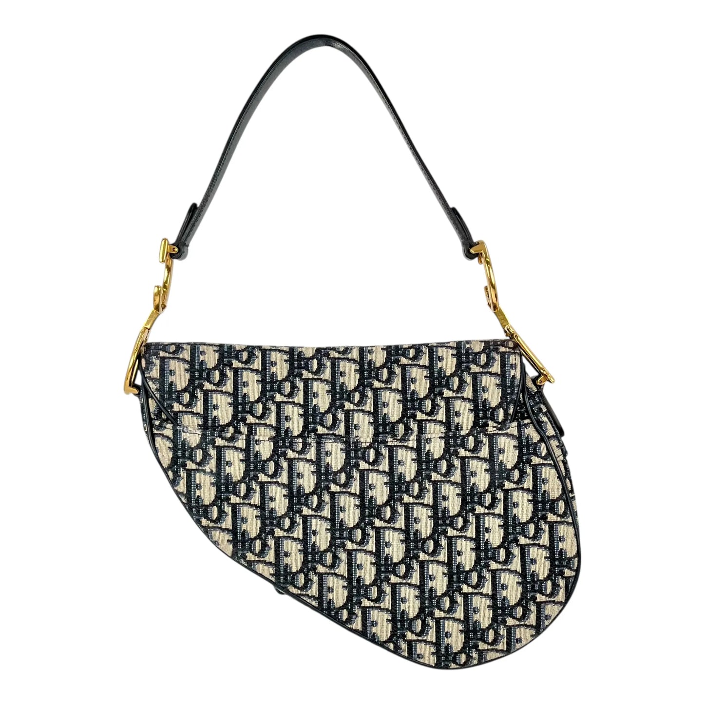 Dior Oblique Saddle Shoulder Bag - Navy 