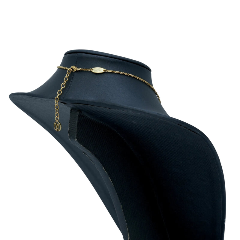Louis Vuitton Essential V Necklace - Gold Plated - 34071 
