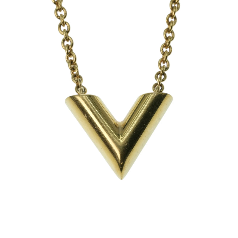 Louis Vuitton Essential V Necklace - Gold Plated - 34071 