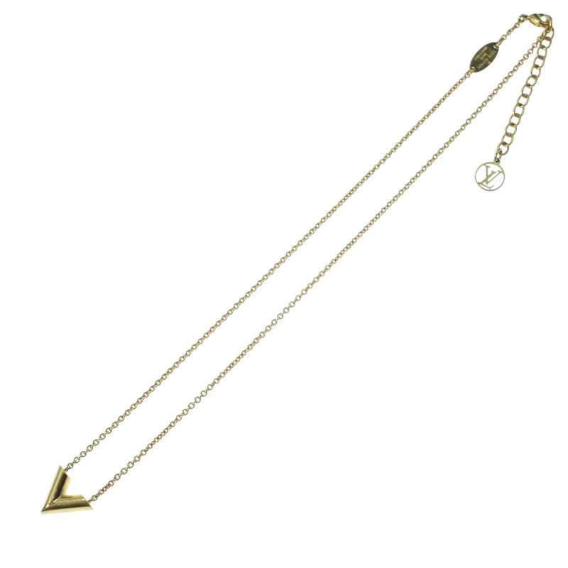 Louis Vuitton Essential V Necklace - Gold Plated - 34071 