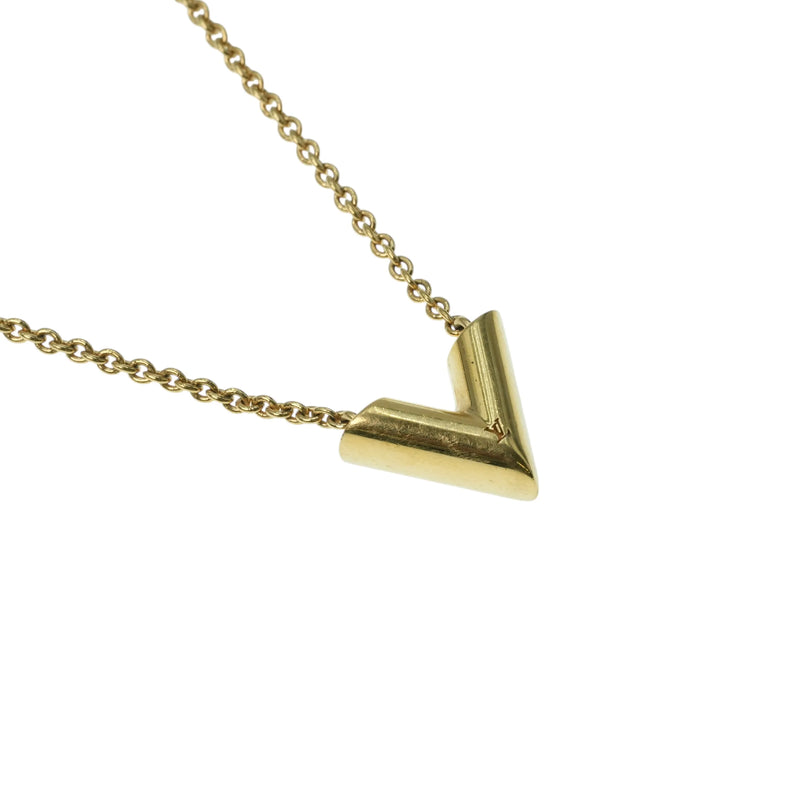Louis Vuitton Essential V Necklace - Gold Plated - 34071 