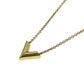 Louis Vuitton Essential V Necklace - Gold Plated - 34071 
