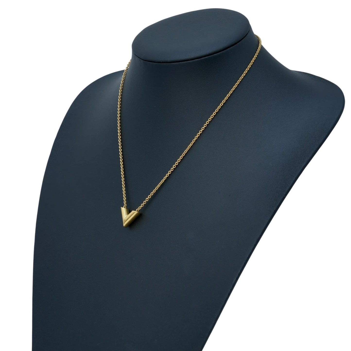 Louis Vuitton Essential V Necklace - Gold Plated - 34071 