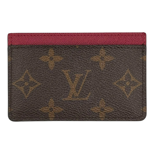 Louis Vuitton Monogram Canvas Porte Carte Sample Card Case - Brown 