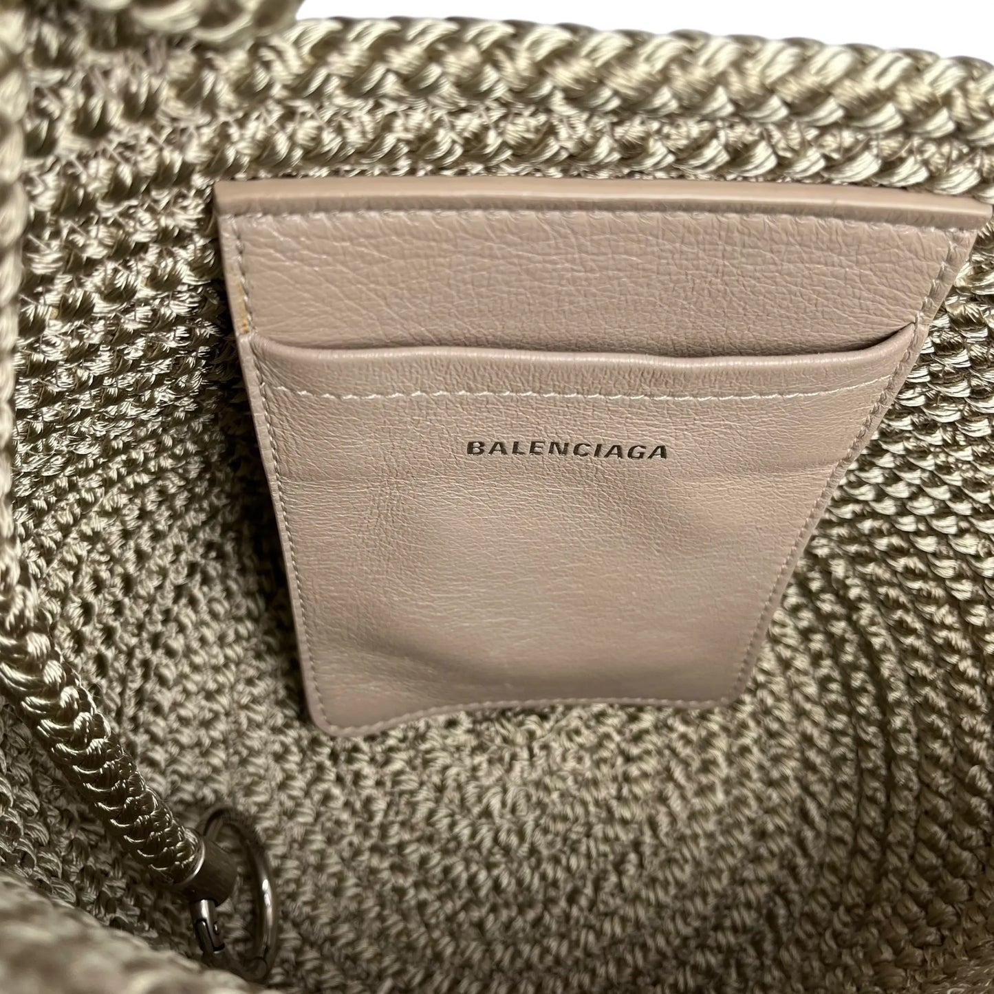 Balenciaga Ibiza Small Basket Handbag - Beige 