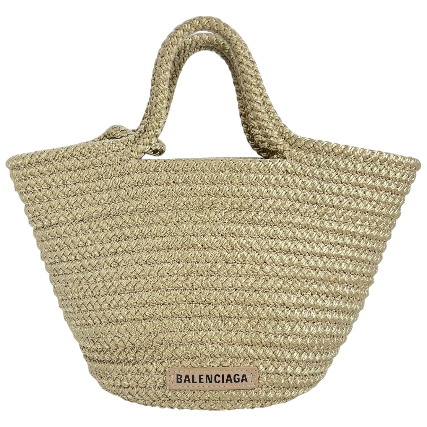 Balenciaga Ibiza Small Basket Handbag - Beige 