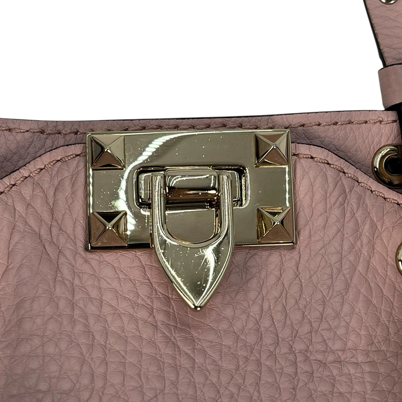 Valentino ガラヴァーニ ロックスタッズ ハンドバッグ ショルダーバッグ - ピンク