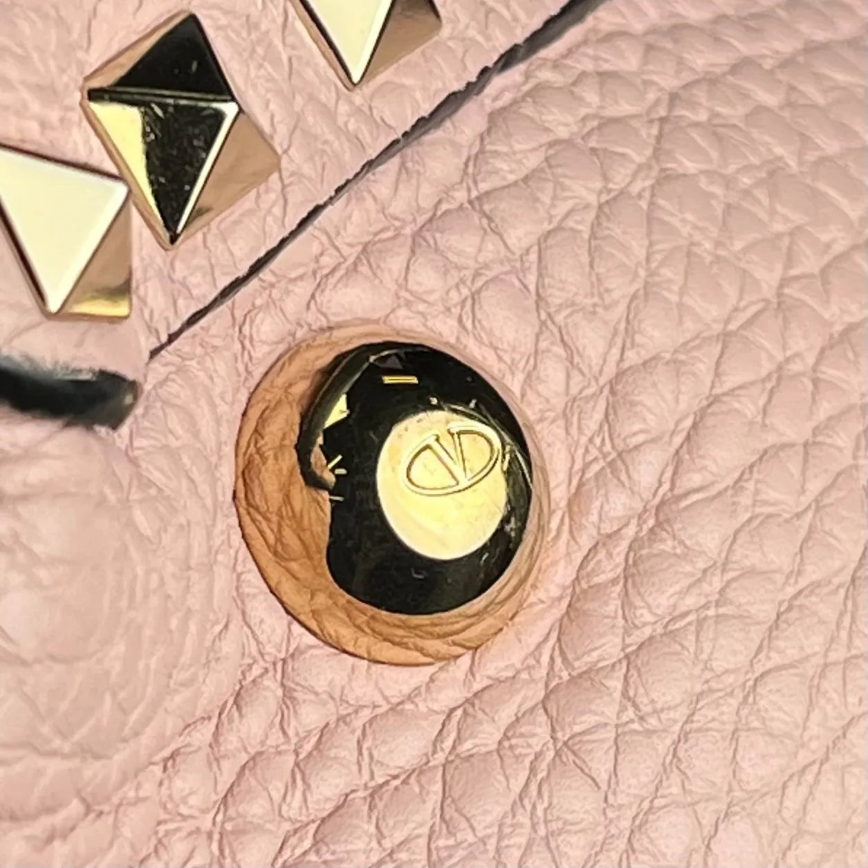 Valentino ガラヴァーニ ロックスタッズ ハンドバッグ ショルダーバッグ - ピンク