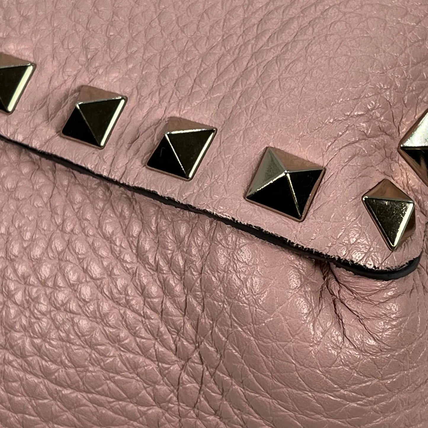 Valentino ガラヴァーニ ロックスタッズ ハンドバッグ ショルダーバッグ - ピンク
