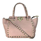 Valentino ガラヴァーニ ロックスタッズ ハンドバッグ ショルダーバッグ - ピンク