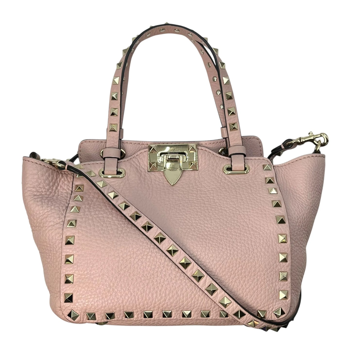 Valentino ガラヴァーニ ロックスタッズ ハンドバッグ ショルダーバッグ - ピンク