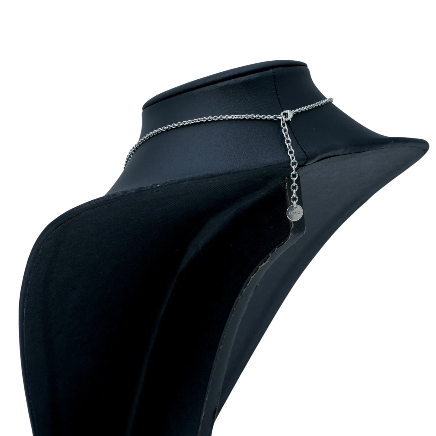 Dior Petty CD Rhinestone Necklace - Metal - 34224 