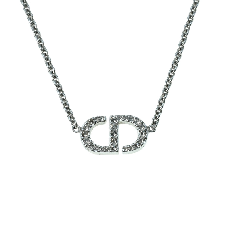 Dior Petty CD Rhinestone Necklace - Metal - 34224 