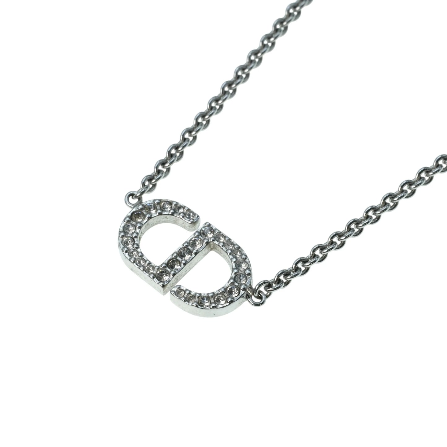 Dior Petty CD Rhinestone Necklace - Metal - 34224 