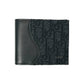 Dior Saddle Oblique Jacquard Calfskin Compact Wallet - Black 