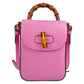 GUCCI Bamboo Mini Handbag Shoulder Bag Backpack - Pink 