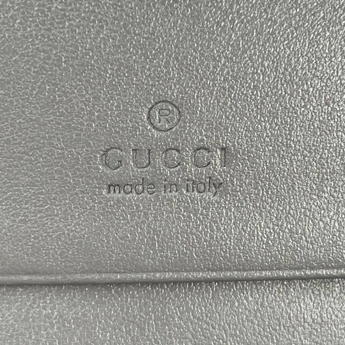 GUCCI GG Matelasse Bifold Compact Wallet - Gray 