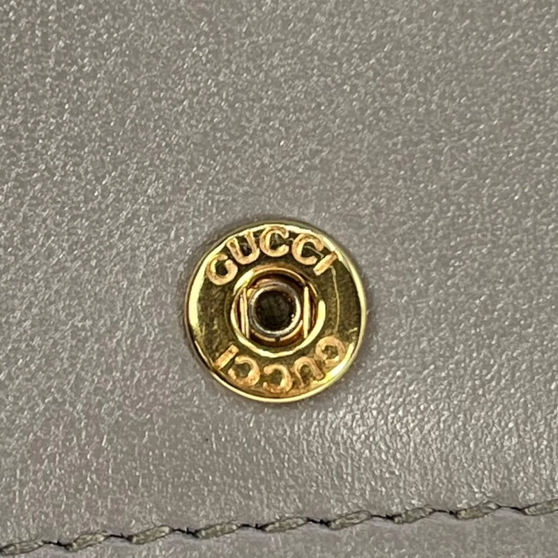 GUCCI GG Matelasse Bifold Compact Wallet - Gray 