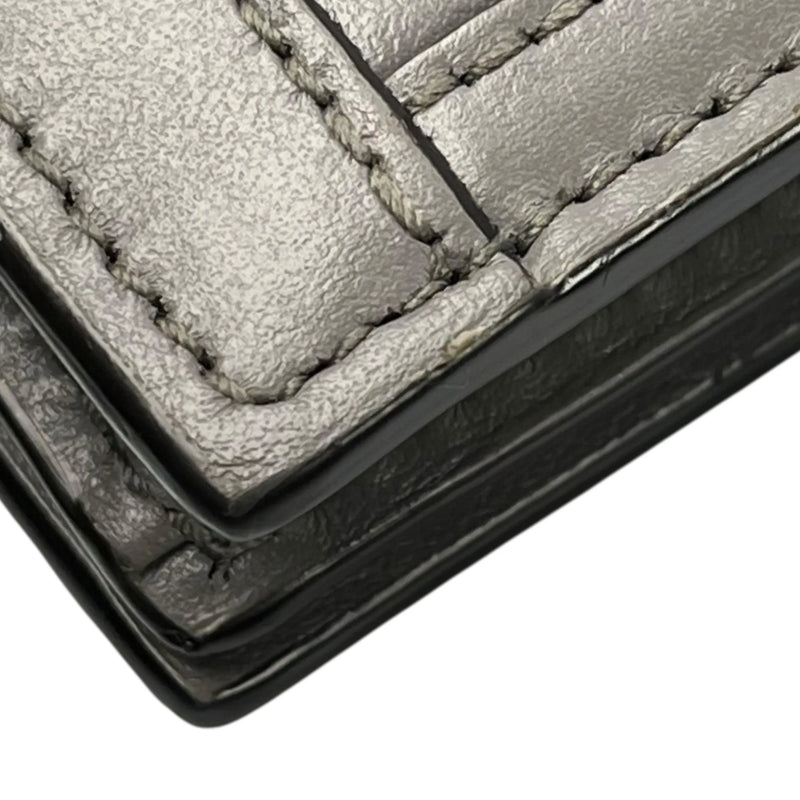 GUCCI GG Matelasse Bifold Compact Wallet - Gray 