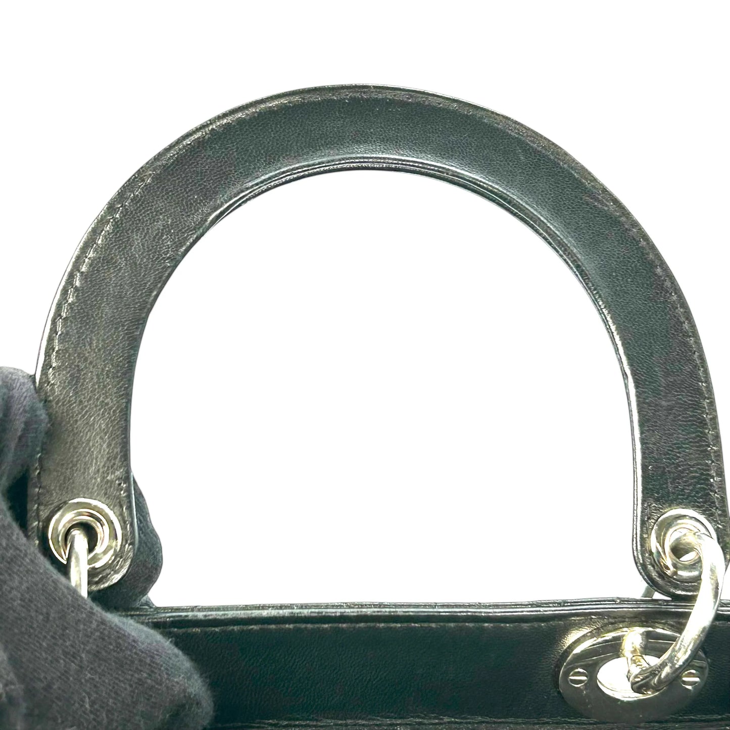 Dior Lady Dior Large Lambskin Cannage - Black 