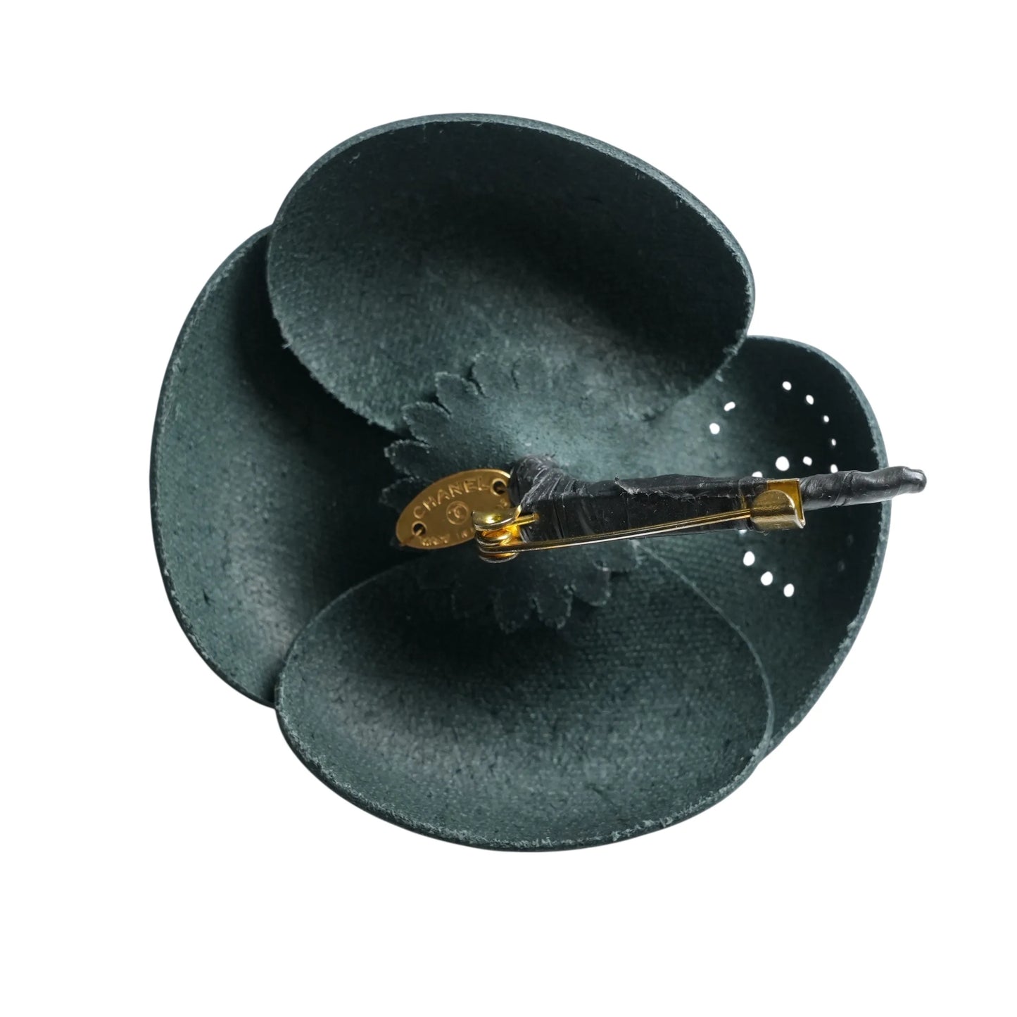 CHANEL カメリア モチーフ ブローチ - ブラック - エナメル