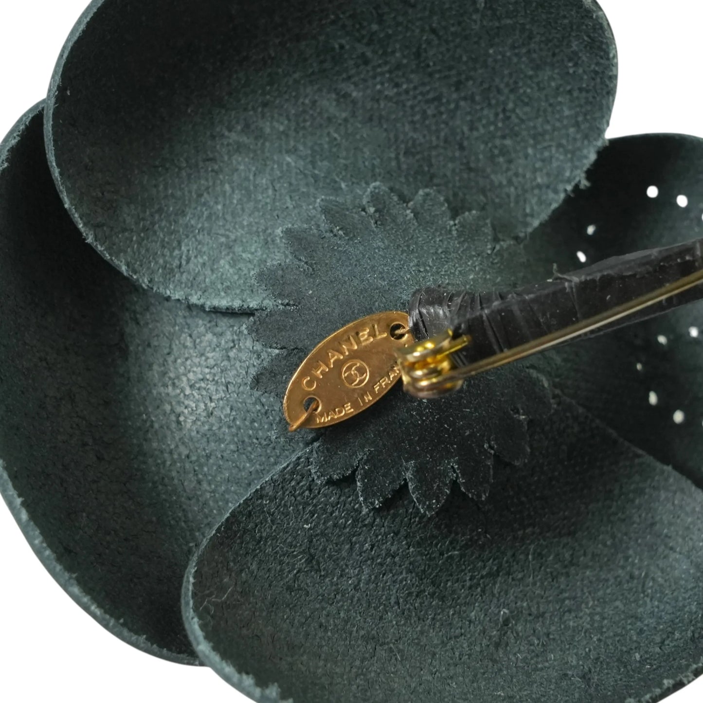 CHANEL カメリア モチーフ ブローチ - ブラック - エナメル