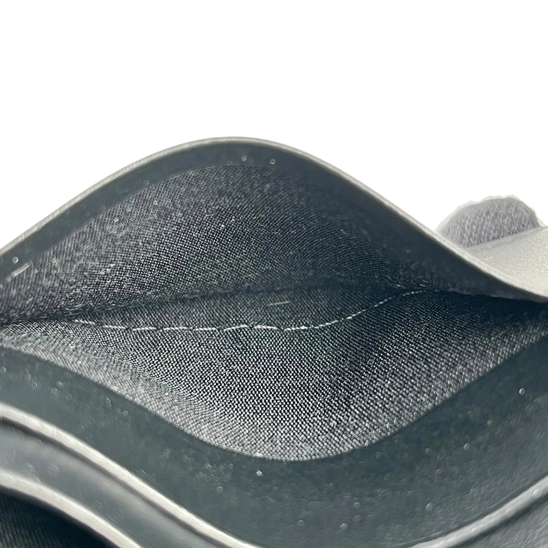 CELINE Triomphe Embossed Small Tri-Fold Compact Wallet - Black 