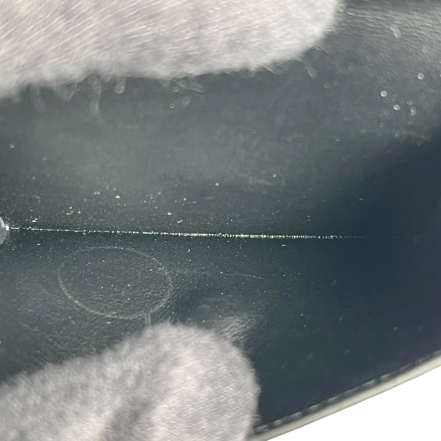 CELINE Triomphe Embossed Small Tri-Fold Compact Wallet - Black 