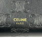 CELINE Triomphe Embossed Small Tri-Fold Compact Wallet - Black 