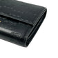 CELINE Triomphe Embossed Small Tri-Fold Compact Wallet - Black 